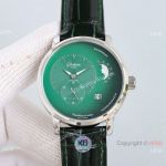 Swiss Copy Glashutte Original PanoMaticLunar Watch Green Leather Strap